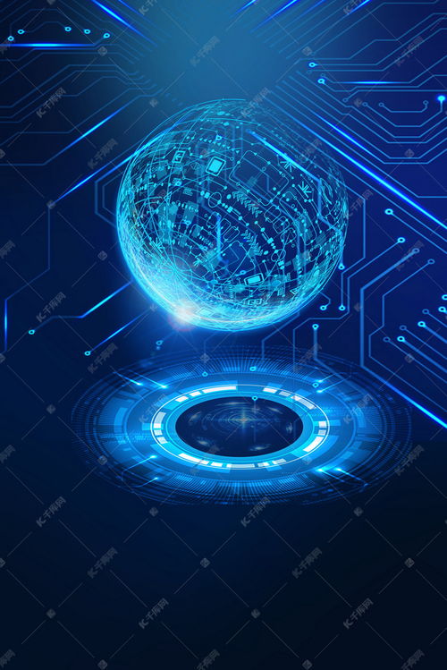 藍色科技未來 人工智能背景圖免費下載資源推薦